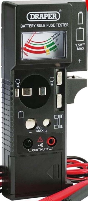 Draper Battery Bulb Fuse And Continuity Tester - 90478 - Image 3