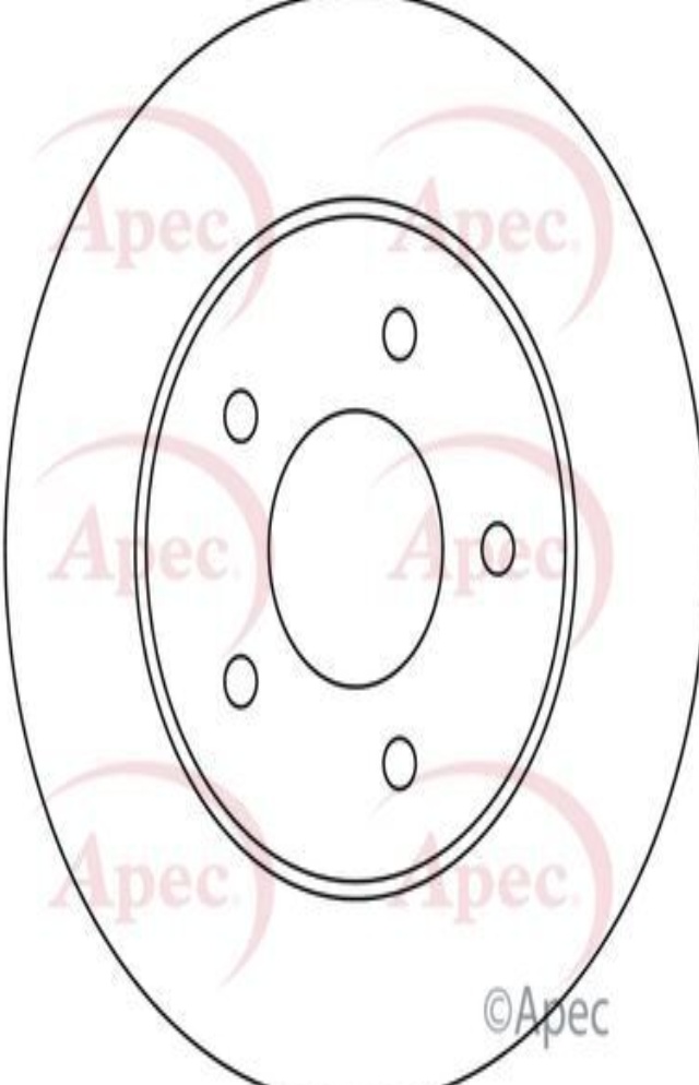 Apec Brake Disc Rear Single 432064U101 432064U103 5028906087326 DSK2332