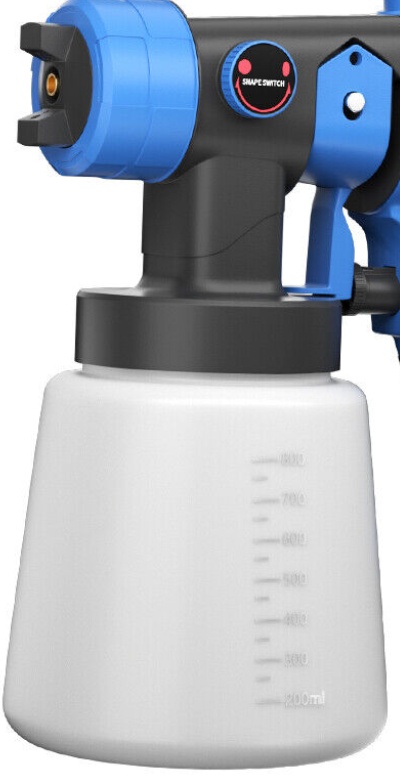 Electric Spray Gun HVLP Cordless Paint Sprayer DIY + 18V Battery & Fast Charger