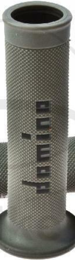 Genuine Domino Road Racing Grey & Black A010 Motorcycle Grips for Ariel Bikes