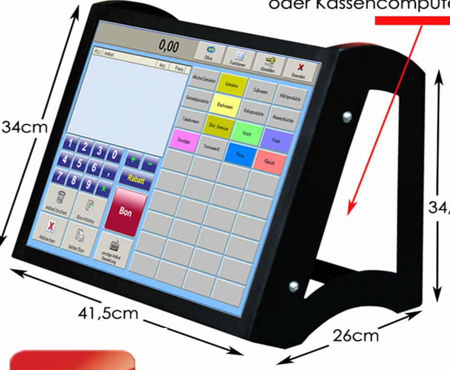19 "" 48cm 3M Touchscreen Monitor USB For Windows XP 7 10 11 Kiosk Register