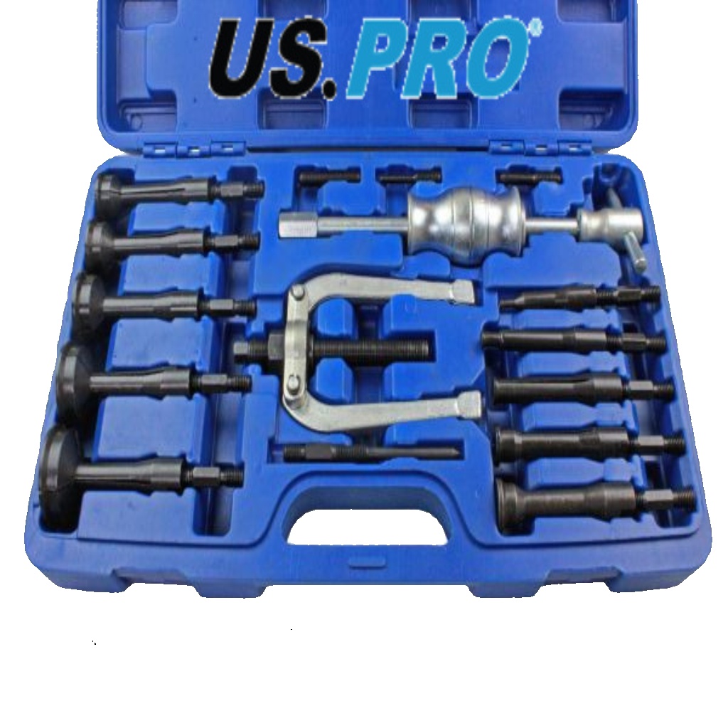 US PRO Bearing Extractor Puller Remover Inner Blind Bearing Removal Set 16pc