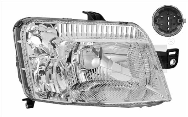 Scheinwerfer Vorne Rechts für Fiat Panda Kasten Schrägheck 03-25 51867675 - Bild 3
