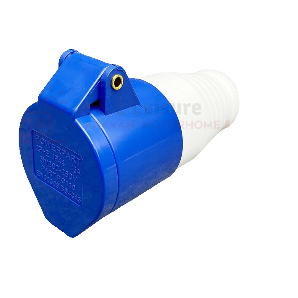 Mains Coupler Socket Flap Caravan, Motorhome, Camper Mains Hook Up Socket  PO110