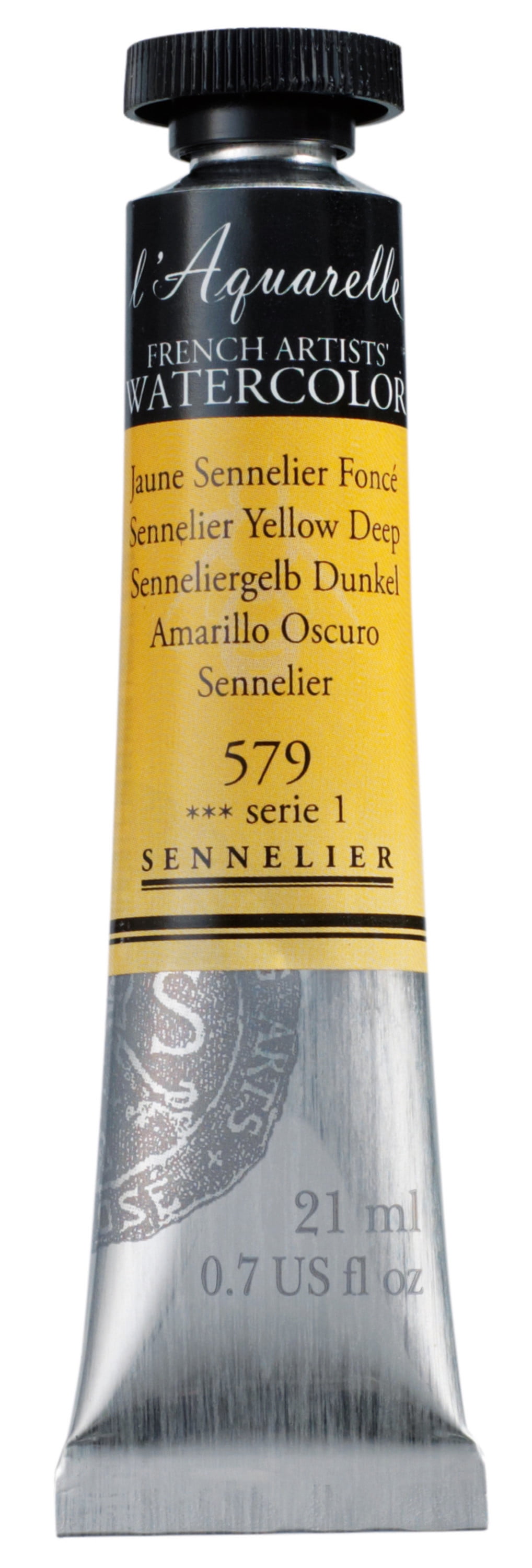 Sennelier L'Aquarelle Watercolour Paint Tube 21ml Sennelier Yellow Deep Painting